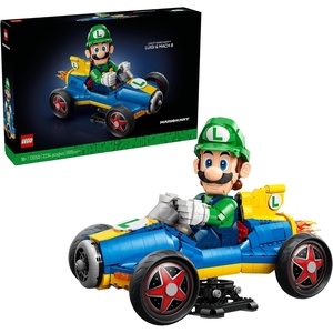LEGO Mario Kart – Luigi & Mach 8 – Building Set for Adults, Ages 18+ – Nintendo Collectible for Fans – Gift for Men & Women – Bedroom or Bookshelf Decor – 72050