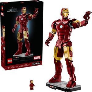 LEGO Marvel Iron Man Mark 3 Collectors’ Edition Building Set – Poseable Super Hero Construction Kit W/Mark 3 Minifigure for Adults, Ages 18+ – Collectible Gift Idea for Birthdays – 76344