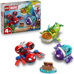 LEGO Marvel Spidey and His Amazing Friends Spidey: Underwater Vehicles Building Toy for Kids – Super Hero Pretend Play Set for Preschool Boys & Girls, Ages 4+ – Gift Idea for Birthdays – 11207
