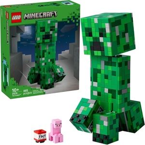 LEGO Minecraft The Creeper Kids Building Toy – Minecraft Toy for Boys & Girls, Ages 10+ – Room Decor for Gamers w/ 1st Version Creeper Minifigure – Gift for Birthdays – 21276