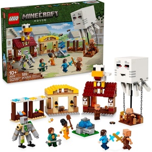 LEGO Minecraft The Ghast Balloon Village Attack- Toy Building Set for Kids, Girls and Boys Ages 10+ – Includes Steve, Natalie, and Dawn Minifigures – Birthday Gift Idea – 21273