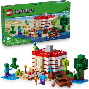 LEGO Minecraft The TNT Jungle House Building Toy – Minecraft Toy for Boys and Girls, Ages 8+ – Gift for Birthdays – Video Game Playset for Fans – 21275