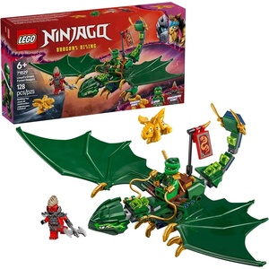 LEGO NINJAGO Lloyd’s Green Forest Dragon Toy – Pretend Play Building Toy for Boys and Girls, Ages 6+ – Birthday Gift for Kids – Dragon Figurine with 2 Minifigures for Kids – 71829