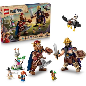 LEGO ONE PIECE Dorry vs. Brogy – Giants of Little Garden 75644 | Building Toys for Boys & Girls, Ages 9+, 4 Minifigures, Posable Giant Figures, 733 pieces, Gift for Birthdays