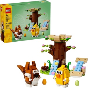LEGO Spring Animal Playground Building Toy – Pretend Play Set with Squirrel and Bird Figure for Boys and Girls, Ages 8+ – Gift Idea for Easter and Kids’ Birthdays – 40709