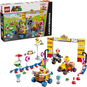 LEGO Super Mario: Mario Kart Baby Peach & Grand Prix Set Home Circuit – Nintendo Toy Building Set for Kids, Girls and Boys, Ages 8+ – Collectible Toy – Gift Idea for Birthdays – 72036