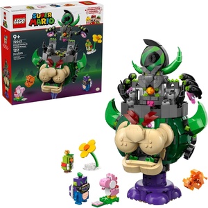 LEGO Super Mario Prince Florian & Castle Bowser Building Toy – Pretend Play Set for Boys & Girls, Ages 9+ – Building Blocks for Kids W/Digital Action & 4 Toy Figures – Gift Idea for Birthdays – 72042