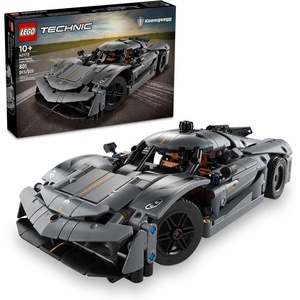 LEGO Technic Koenigsegg Jesko Absolut Grey Hypercar, Sports Car Building Set for Boys and Girls, Vehicle Racing for Kids, Buildable Model Kit, Sport Car Toy, Motor Enthusiasts’ Gift, 42173