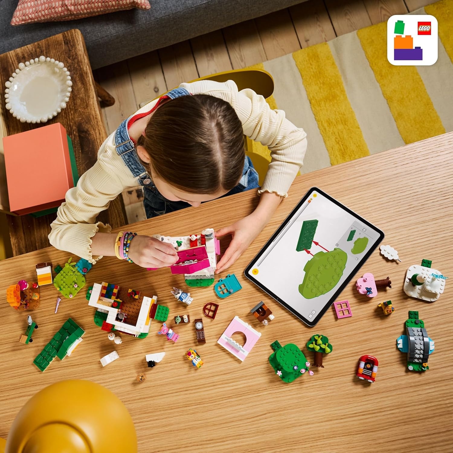 image:imageLEGO Animal Crossing Creative Houses Seasons of Fun Building Toy Pretend Play Set for Girls amp Boys Ages 7 Create 2 Houses W1 Set of Building Blocks for Kids Gift Idea for Birthdays 77057