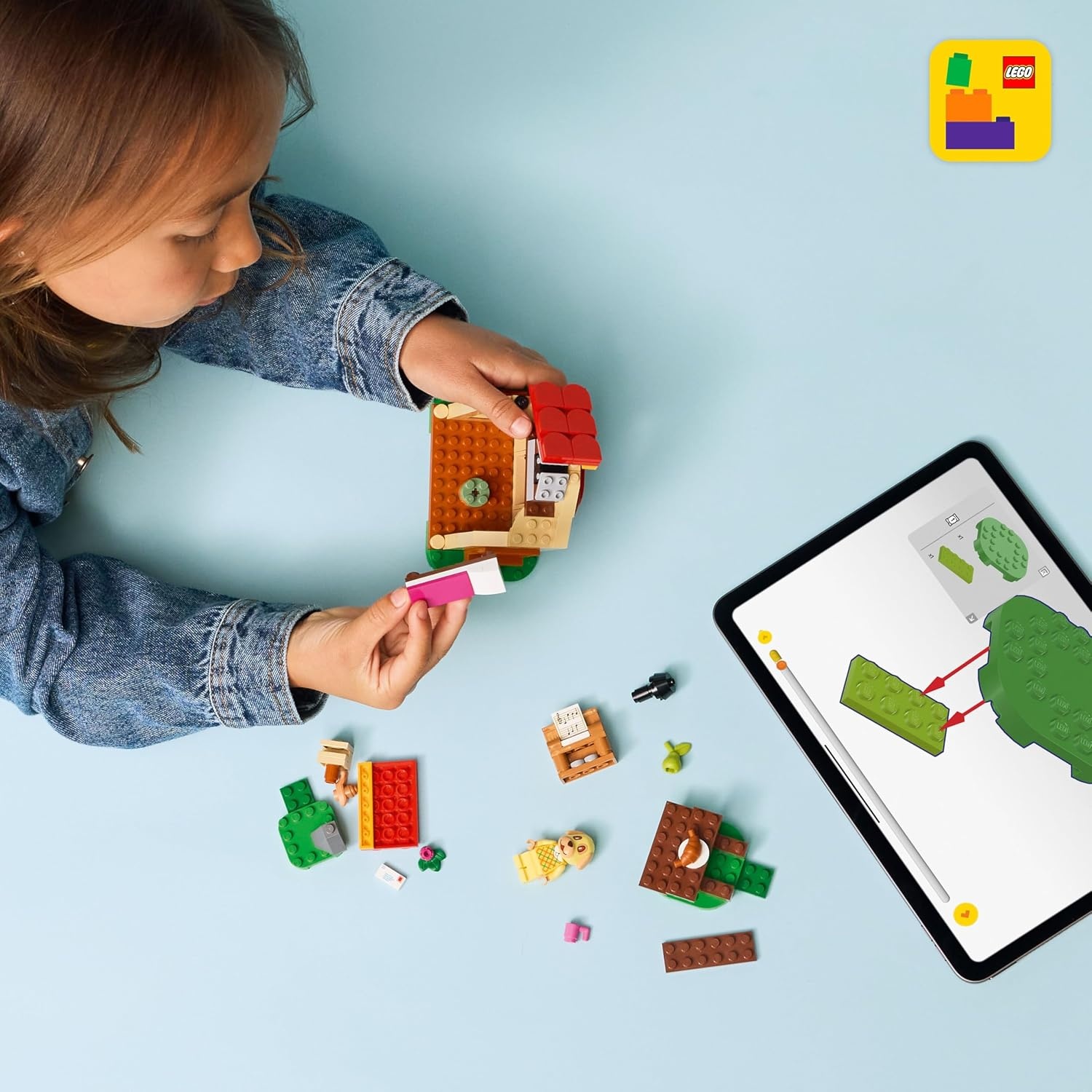 image:imageLEGO Animal Crossing Goldies Cozy House Building Toy Pretend Play Set for Girls amp Boys Ages 6 WDog Minifigure Building Blocks Toy for Kids Gift Idea for Birthdays amp Video Game Fans 77058
