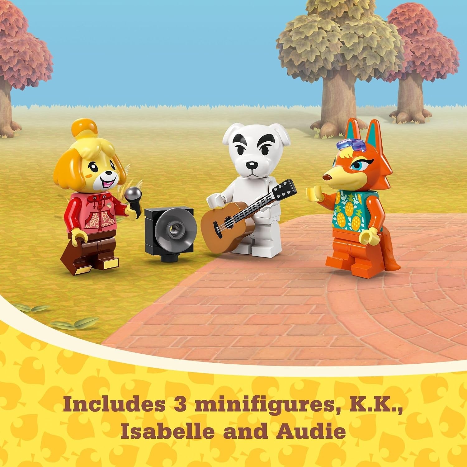 image:imageLEGO Animal Crossing KKs Concert in The Plaza Building Toys Set Animal Crossing Toy Figures amp Playsets for Kids Girls amp Boys Ages 7 Pretend Play Gift for Christmas 77052