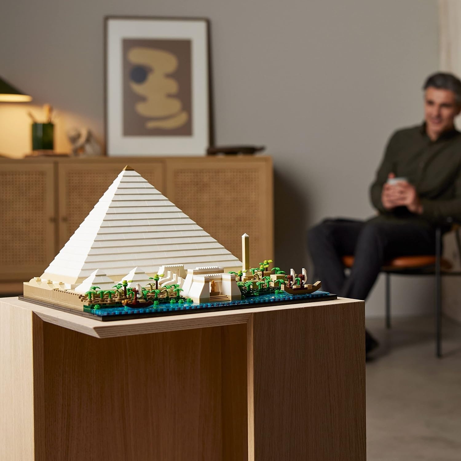 image:imageLEGO Architecture Great Pyramid of Giza Set 21058 Home Dcor Model Building Kit Creative DIY Activity Famous Landmarks CollectionGreen