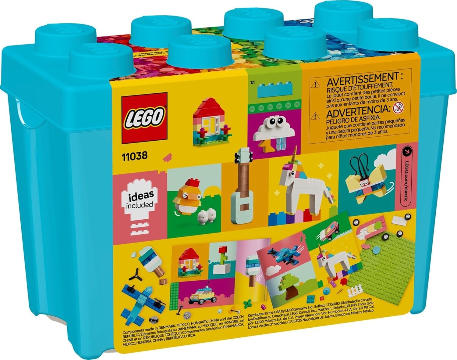 image:imageLEGO Classic Vibrant Creative Brick Box Building Blocks Sensory amp Learning Toys for Boys amp Girls Ages 4 Years Pretend Play Preschool Toys Gift for Birthdays 11038