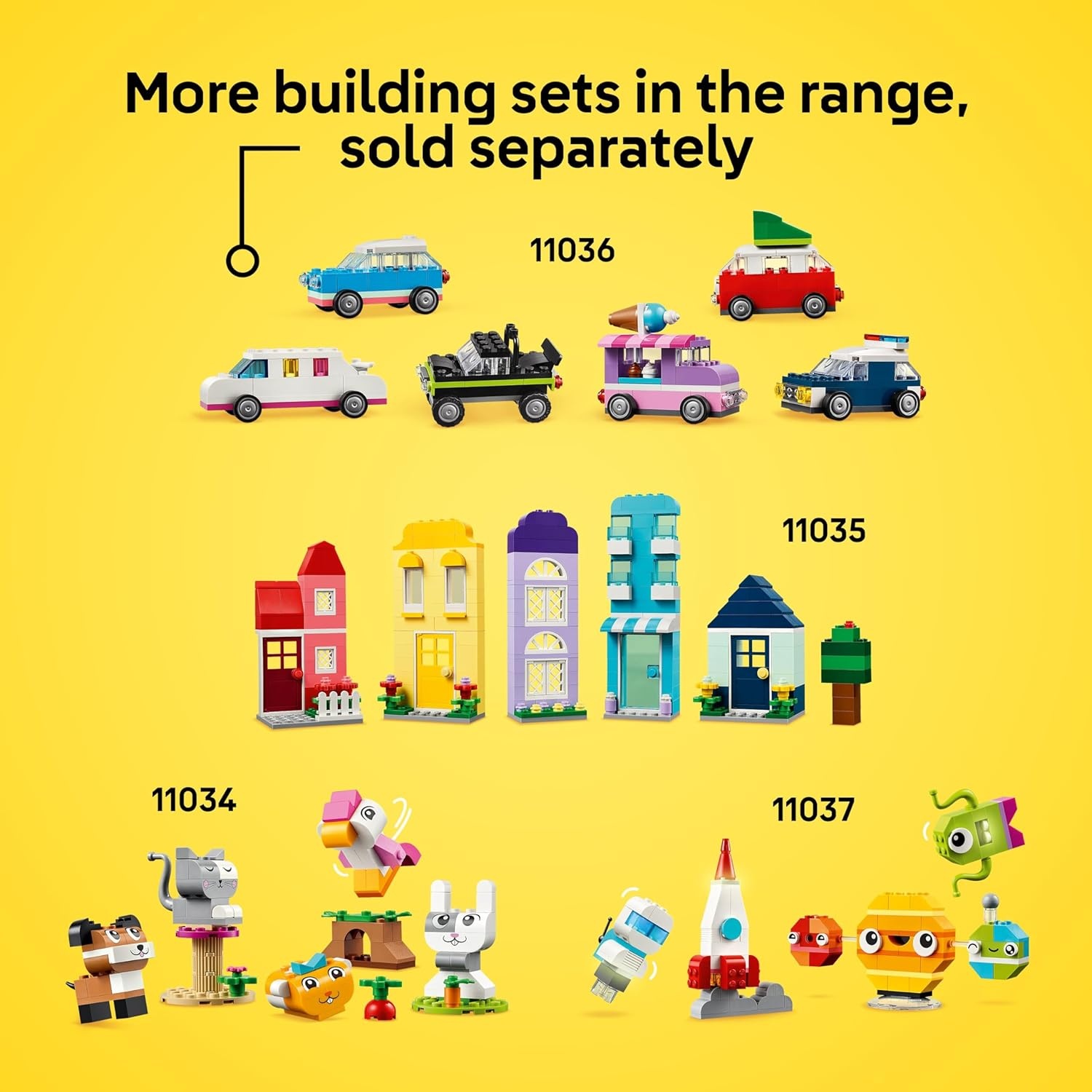 image:imageLEGO Classic Vibrant Creative Brick Box Building Blocks Sensory amp Learning Toys for Boys amp Girls Ages 4 Years Pretend Play Preschool Toys Gift for Birthdays 11038