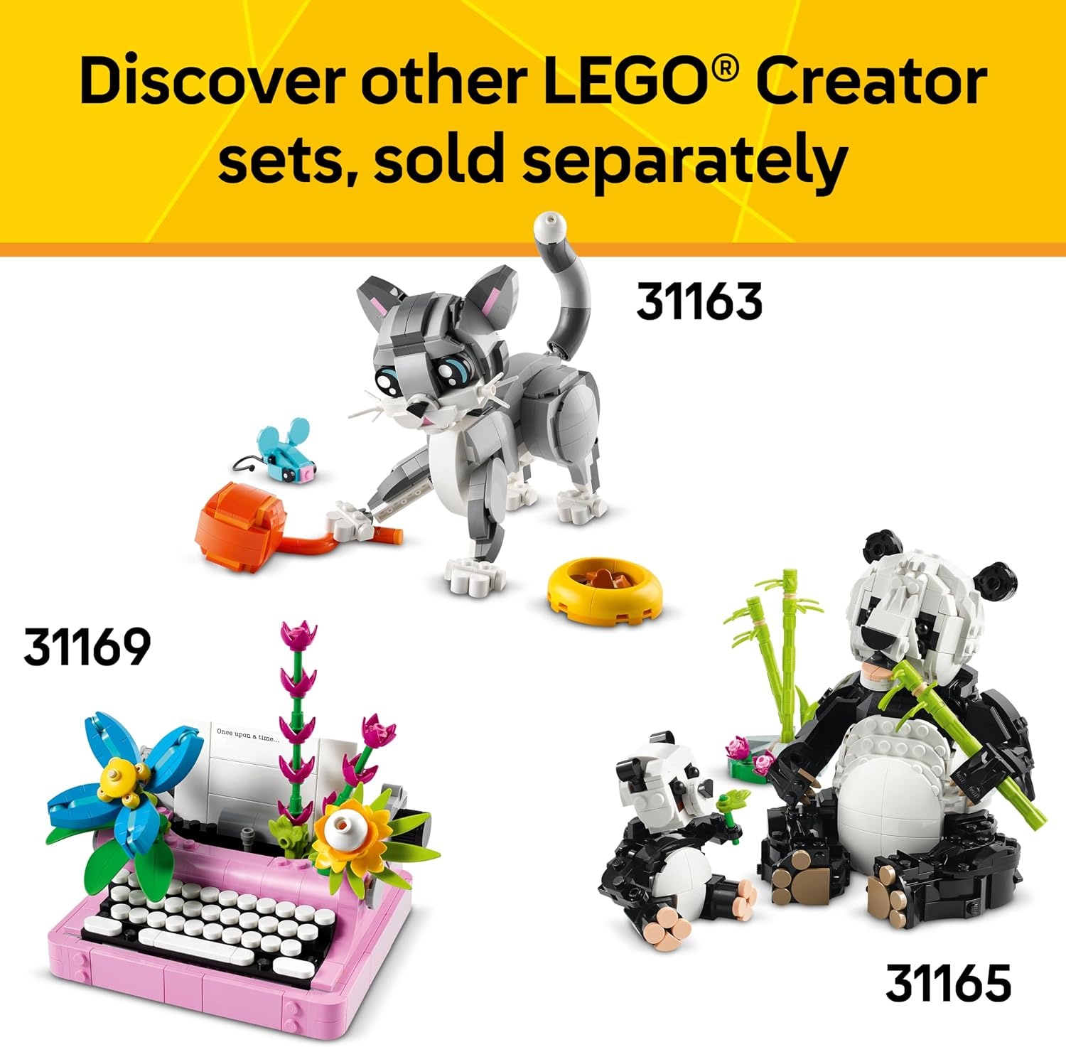 image:imageLEGO Creator 3 in 1 Cute Bunny 31162 Building Toy Girls amp Boys Ages 8 Choose Your Build W 3 Options 326 pcs Display in Bedroom or Bookshelf Gift Idea