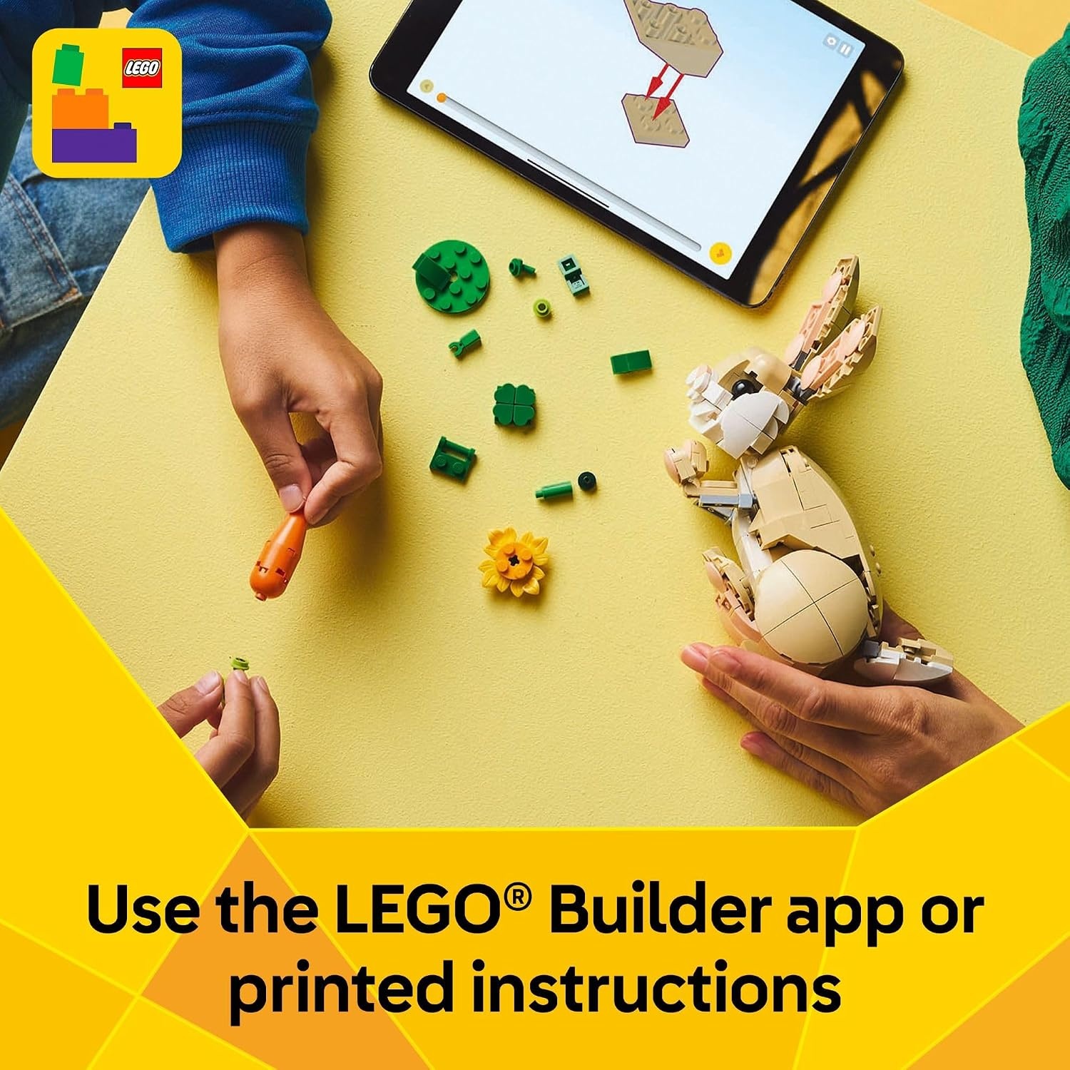 image:imageLEGO Creator 3 in 1 Cute Bunny 31162 Building Toy Girls amp Boys Ages 8 Choose Your Build W 3 Options 326 pcs Display in Bedroom or Bookshelf Gift Idea