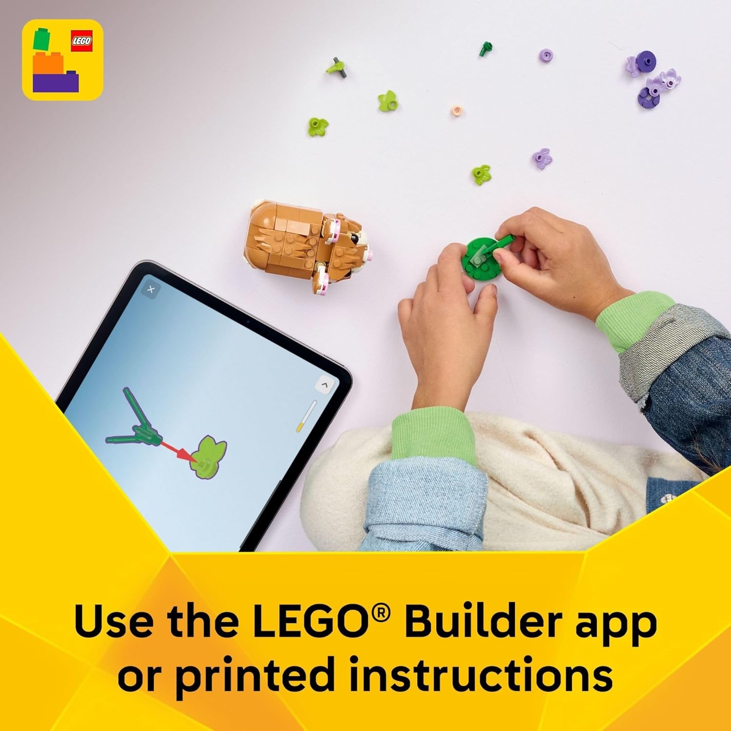 image:imageLEGO Creator 3 in 1 Cute Hamster with a Flower Building Toy for Girls amp Boys Ages 7 Kids Build a Hamster Hedgehog or Eagle Animal Figure Gift Idea for Birthdays 31376