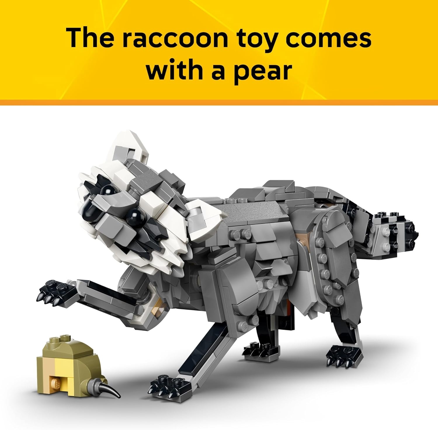 image:imageLEGO Creator 3 in 1 Forest Animals Gray Wolf Building Toy for Boys amp Girls Ages 8 Build a Wolf Falcon or Raccoon Gift for Kids Birthdays 31393