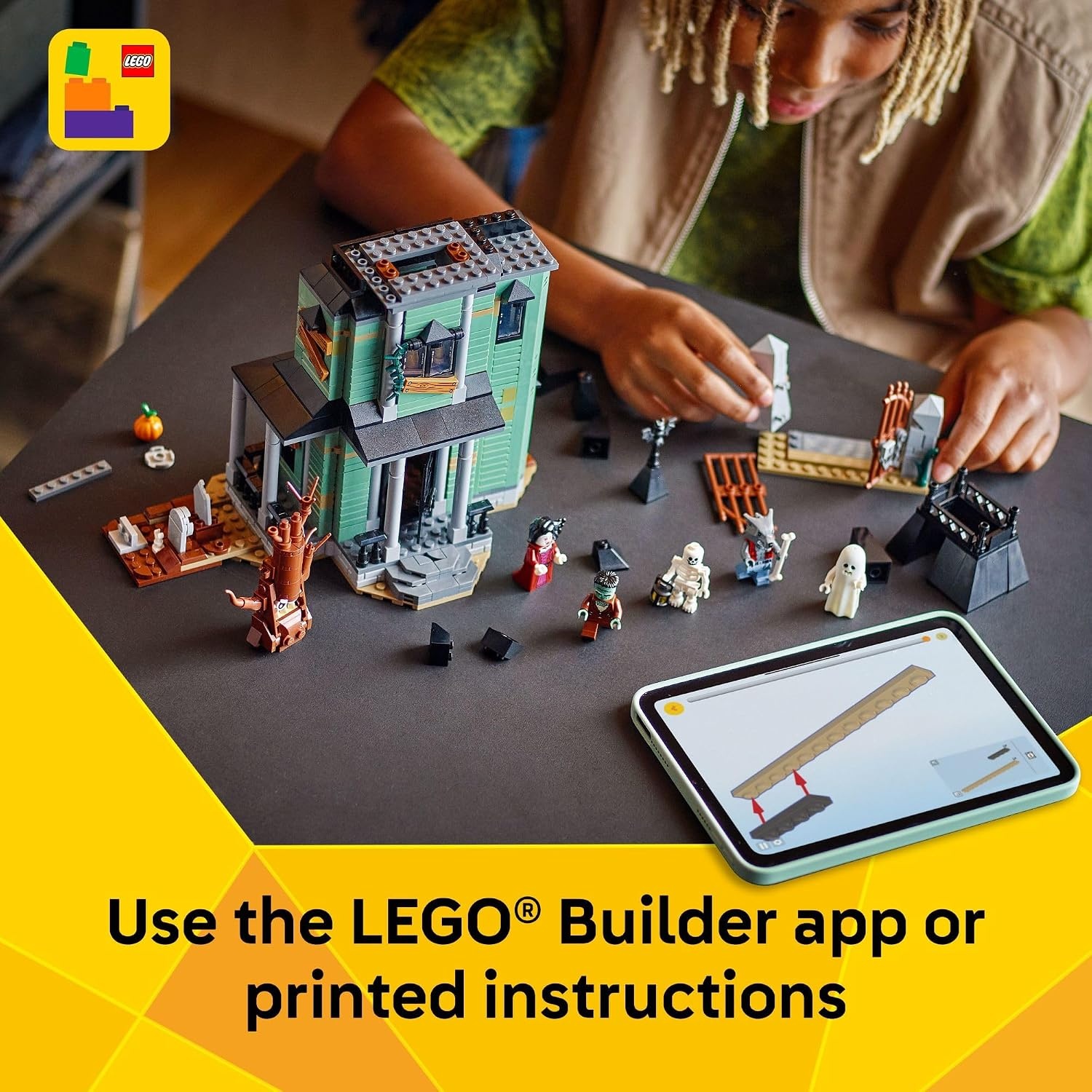 image:imageLEGO Creator 3 in 1 Haunted Mansion Building Toy for Kids Halloween Building Blocks amp Learning Toy for Girls amp Boys Ages 9 Build a Haunted House Train or Ship Gift for Birthdays 31167