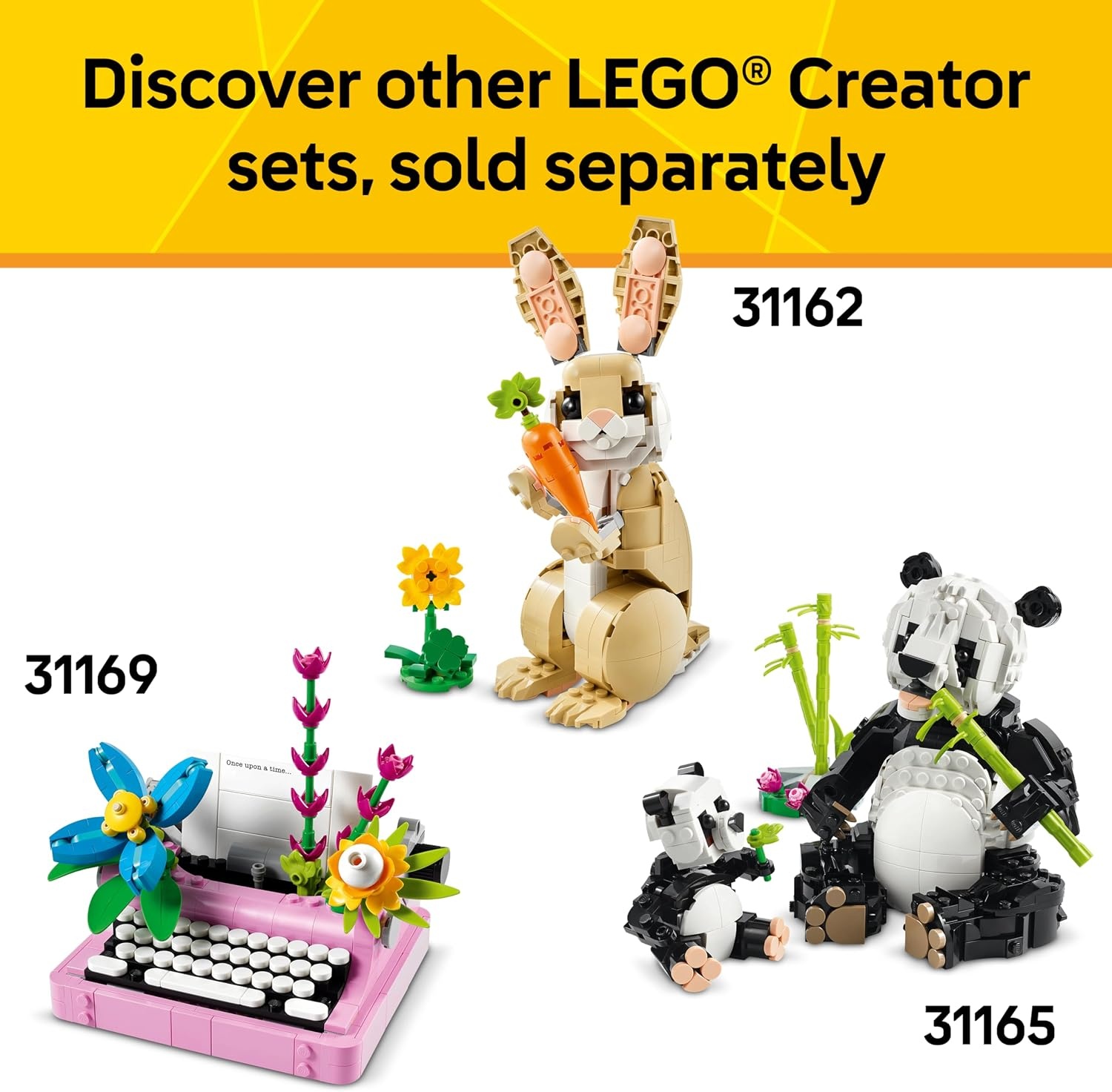 image:imageLEGO Creator 3 in 1 Playful Cat Toy Building Toy with 3 Building Options Cat Dog or Pigeon Birthday Gift for Kids Animal Figures for Kids Girls and Boys Ages 8 31163