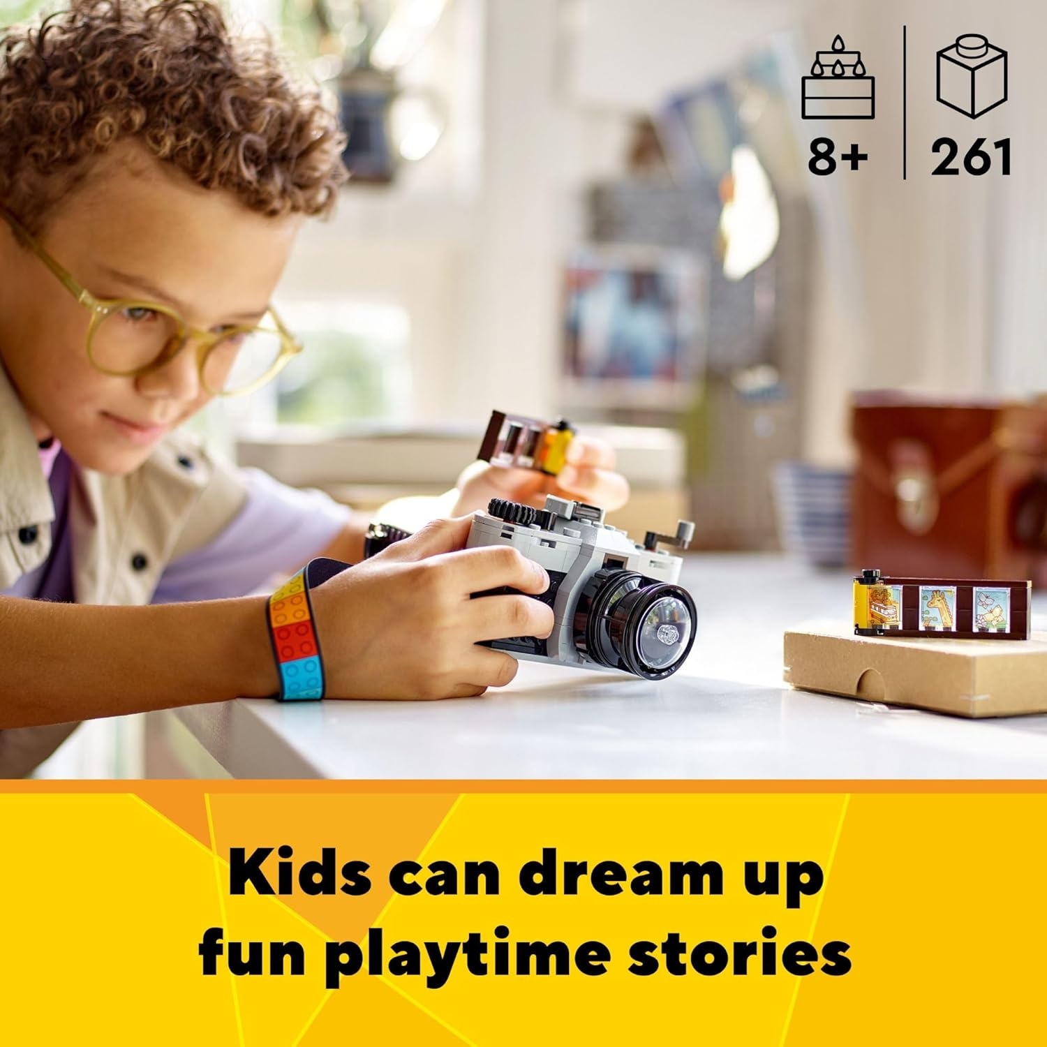 image:imageLEGO Creator 3 in 1 Retro Camera Toy Transforms to Retro Video Camera or to TV Set Photography Gift for Boys and Girls Ages 8 Years Old and Up Who Enjoy Creative Play 31147