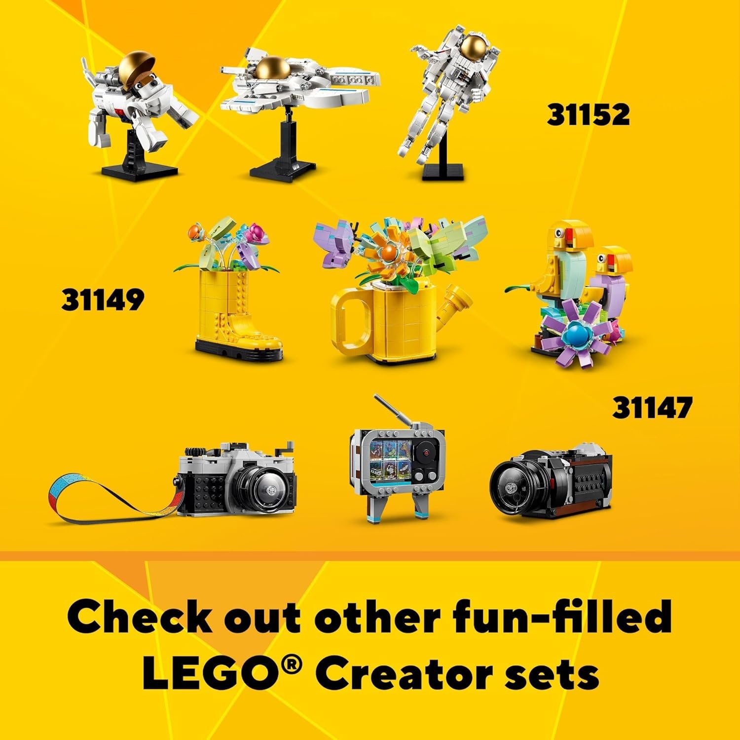image:imageLEGO Creator 3 in 1 Retro Roller Skate Building Kit Transforms from Roller Skate Toy to Mini Skateboard to Boom Box Radio Birthday Gift for Skaters Cool Toy for Boys and Girls Ages 8 and Up 31148