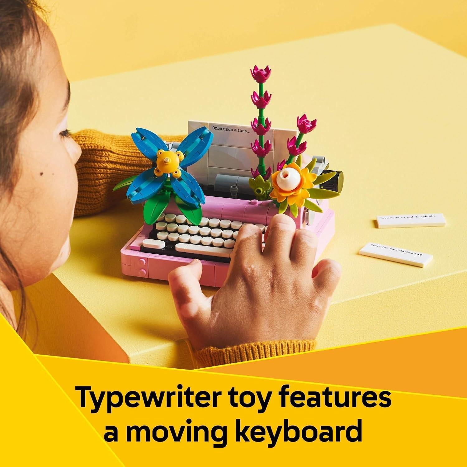 image:imageLEGO Creator 3 in 1 Typewriter with Flowers Building Toy with 3 Building Options Typewriter Flowerpot with Pen amp Notebook or Keytar Gift Idea for Birthdays 31169