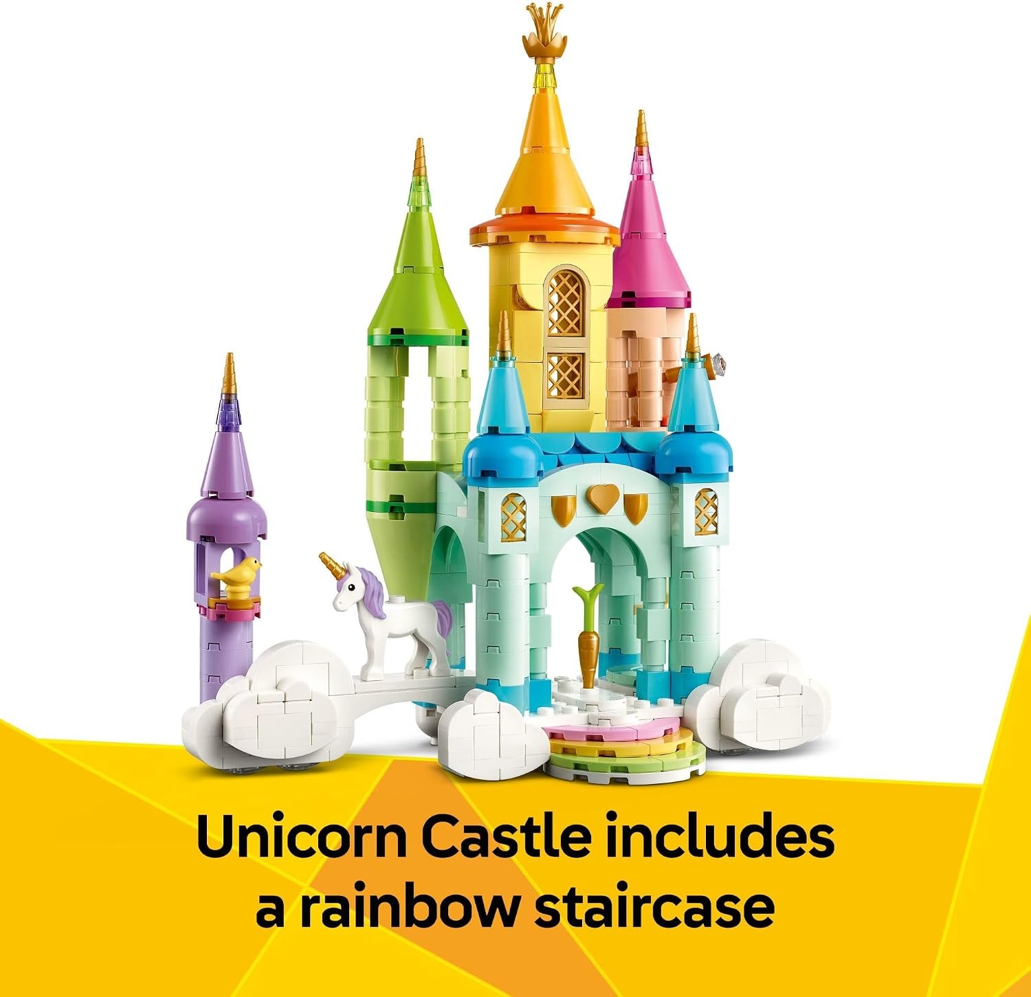 image:imageLEGO Creator 3 in 1 Unicorn Castle Building Toy for Kids Unicorn Toy Trio for Girls amp Boys Ages 8 Build 3 Pretend Play Toys with 1 Set of Building Blocks Gift Idea for Birthdays 31175