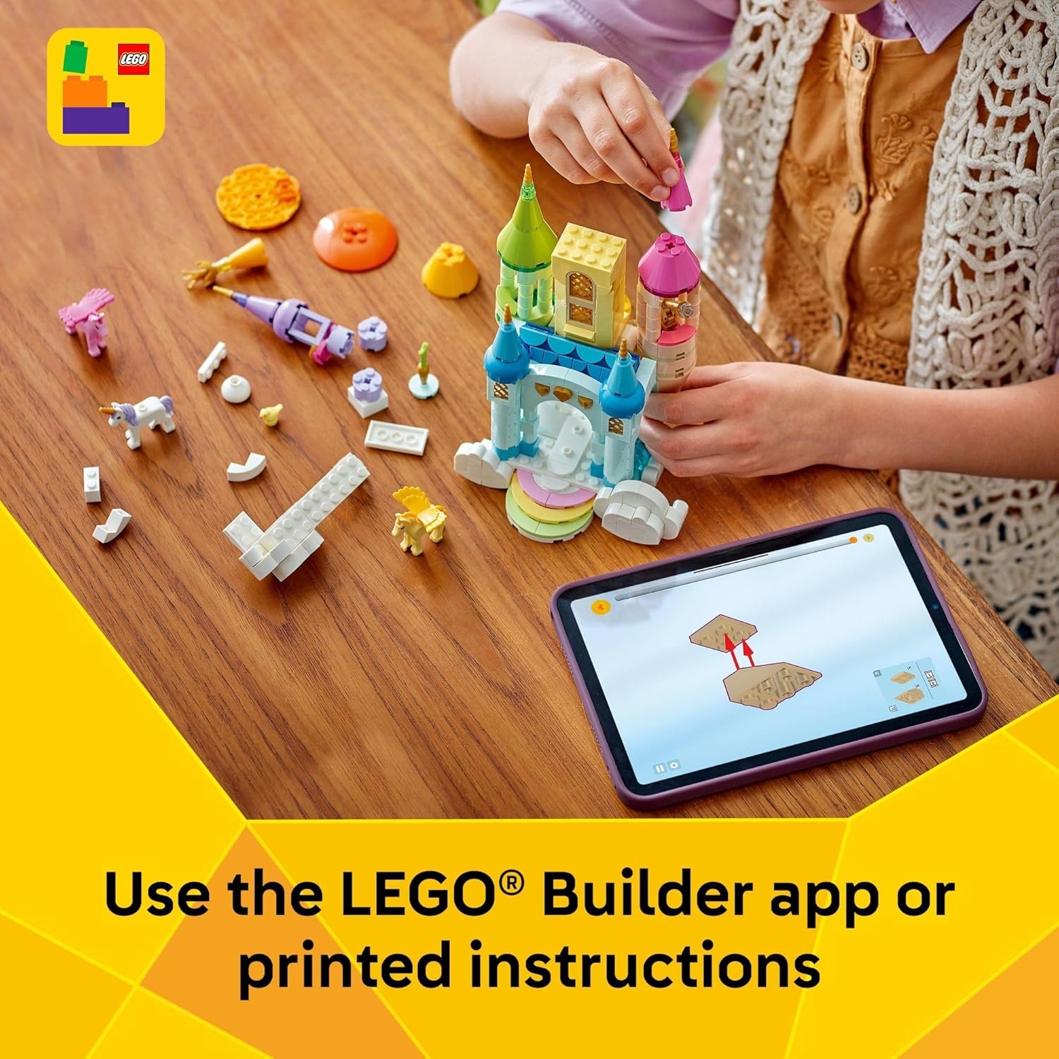 image:imageLEGO Creator 3 in 1 Unicorn Castle Building Toy for Kids Unicorn Toy Trio for Girls amp Boys Ages 8 Build 3 Pretend Play Toys with 1 Set of Building Blocks Gift Idea for Birthdays 31175
