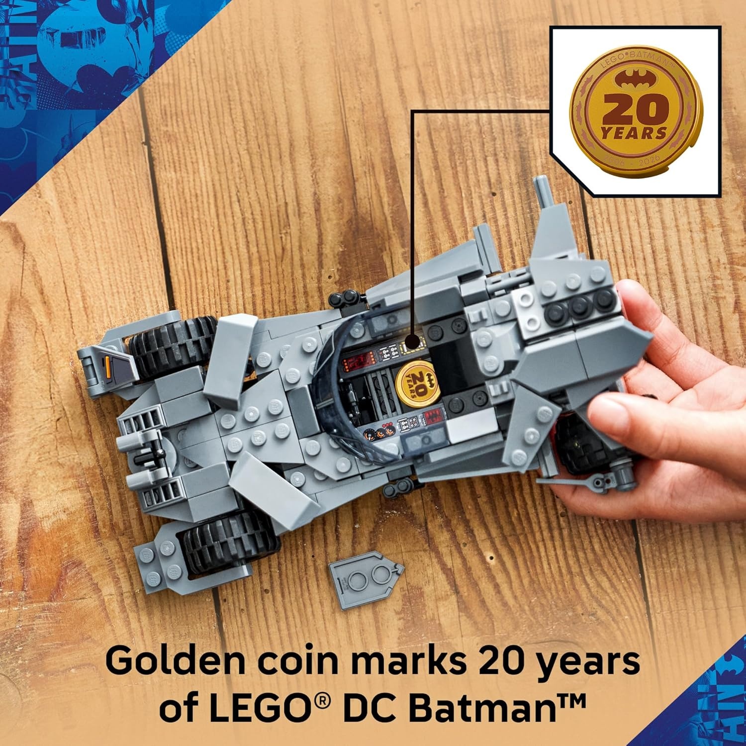 image:imageLEGO DC Batman Batman v Superman Batmobile Building Blocks Set Super Hero Toy for Kids Boys amp Girls Ages 9 with Armored Minifigure amp Golden Coin Gift Idea for Birthdays 76331
