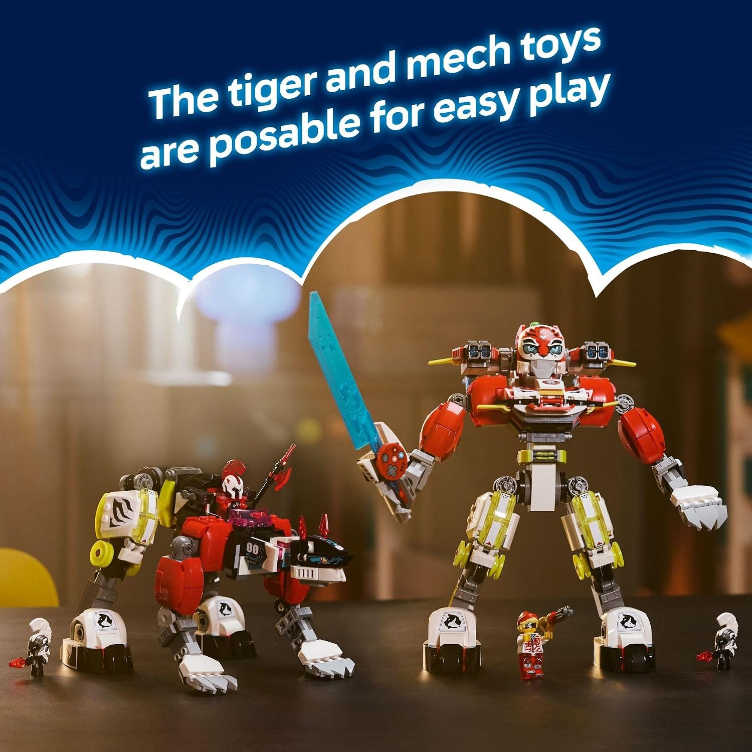 image:imageLEGO DREAMZzz Coopers Tiger Mech amp Zeros Hot Rod Car Toy Building Robot Toy for Kids Boys and Girls Ages 9 Building Kit for Pretend Play Gift Idea for Birthdays 71497