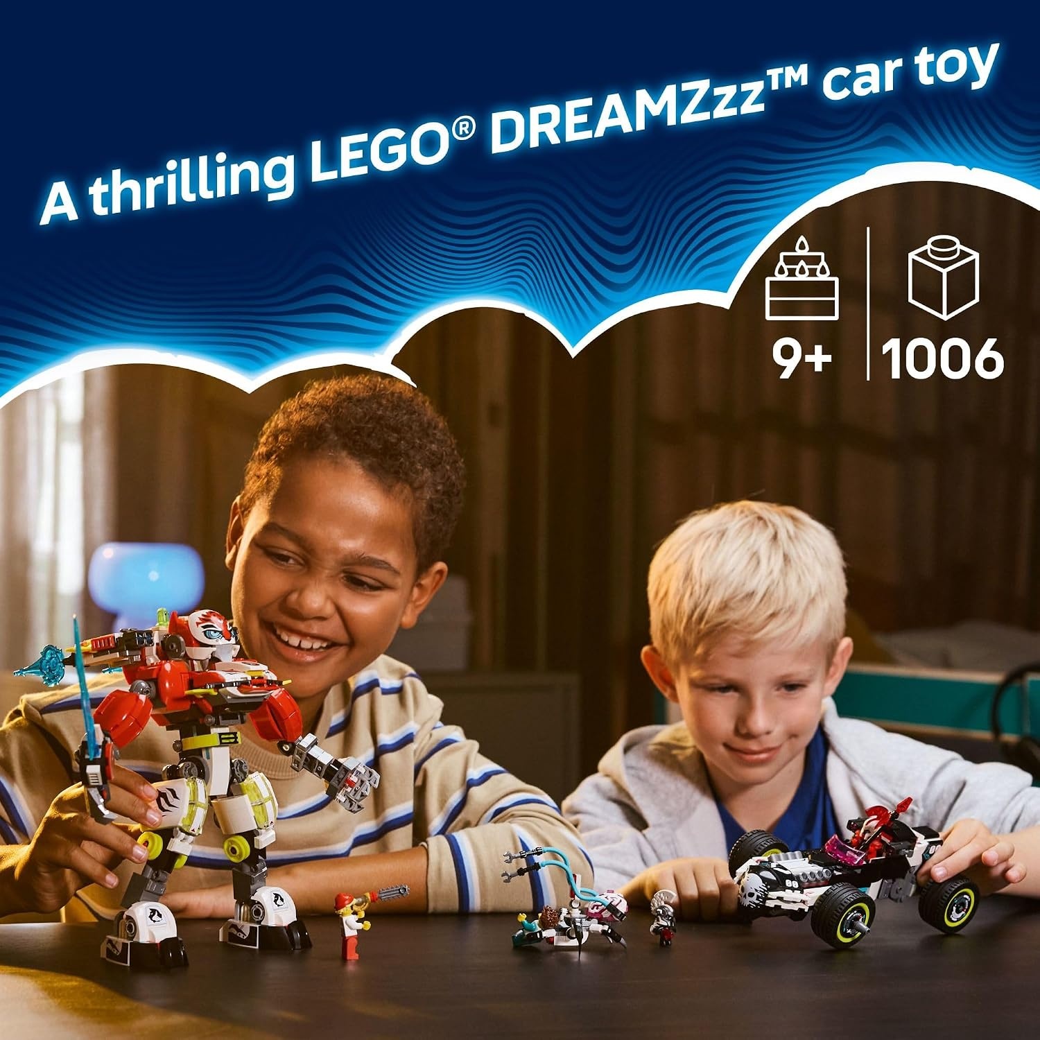 image:imageLEGO DREAMZzz Coopers Tiger Mech amp Zeros Hot Rod Car Toy Building Robot Toy for Kids Boys and Girls Ages 9 Building Kit for Pretend Play Gift Idea for Birthdays 71497