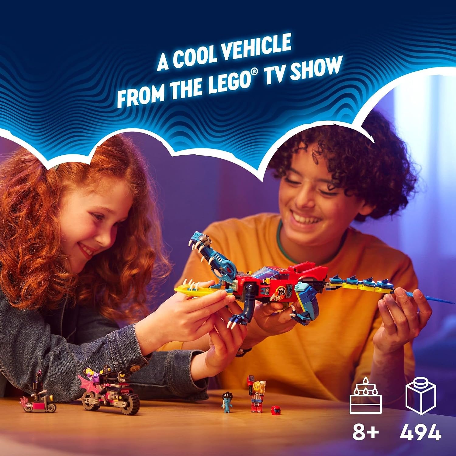 image:imageLEGO DREAMZzz Crocodile Car 71458 Building Toy Set Rebuilds from Car to OffRoader Truck Toy and MiniBoat Features Cooper Jayden and The Night Hunter Minifigures Birthday Gift for 8 Year Olds
