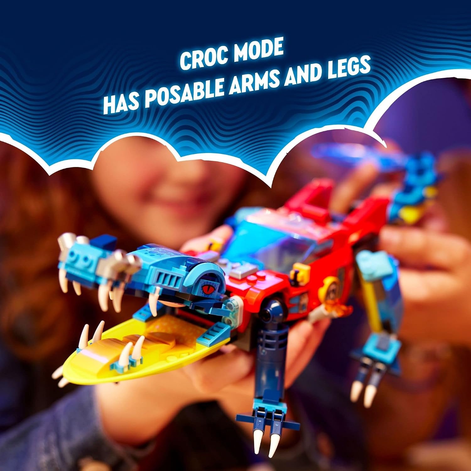 image:imageLEGO DREAMZzz Crocodile Car 71458 Building Toy Set Rebuilds from Car to OffRoader Truck Toy and MiniBoat Features Cooper Jayden and The Night Hunter Minifigures Birthday Gift for 8 Year Olds