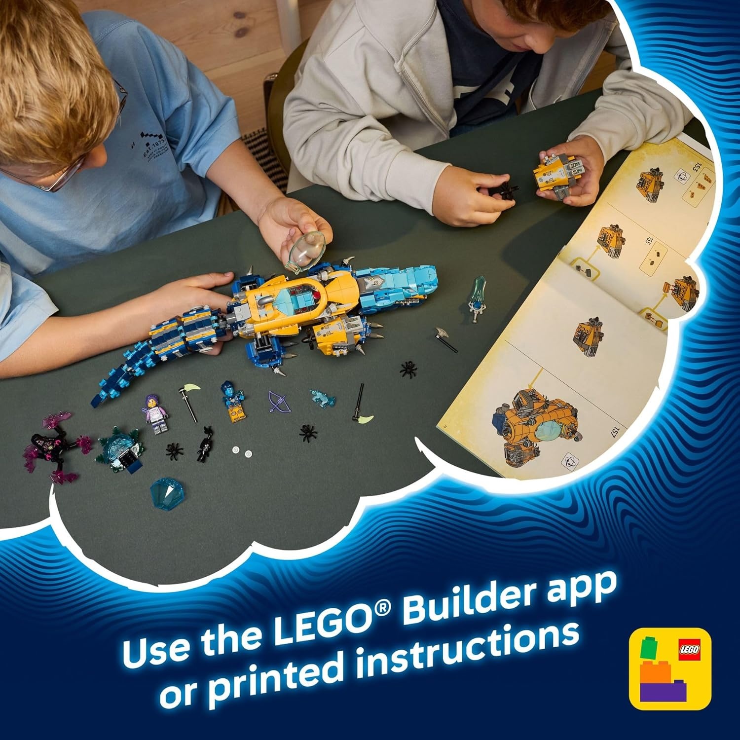 image:imageLEGO DREAMZzz Crocodile Submarine Building Toy for Boys amp Girls Pretend Play Set for Kids Ages 8 W2 Build Options Includes 3 Minifigures amp Treasure Creature Gift Idea for Birthdays 71512