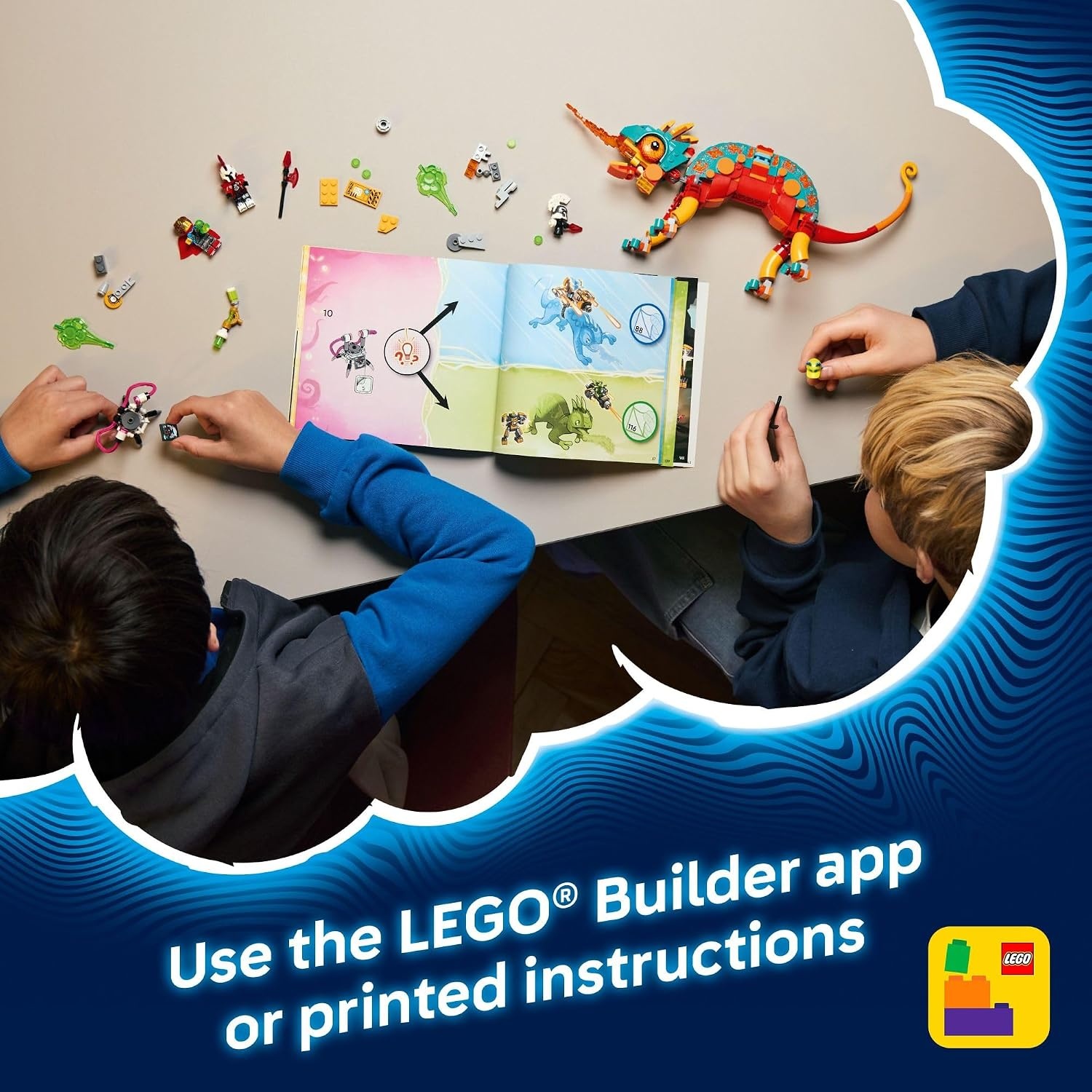 image:imageLEGO DREAMZzz Mateos Fire Chameleon Building Toy Pretend Play Set for Kids Ages 7 Storytelling Toy for Boys amp Girls 2 Construction Modes for Pretend Play Gift Idea for Birthdays 71492