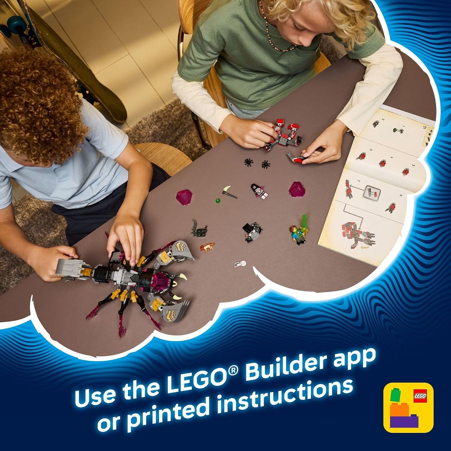 image:imageLEGO DREAMZzz Nightmare Scorpion Digger Building Toy for Boys amp Girls Pretend Play Set for Kids Ages 7 with 2 Build Options 3 Minifigures amp Treasure Creature Gift Idea for Birthdays 71513