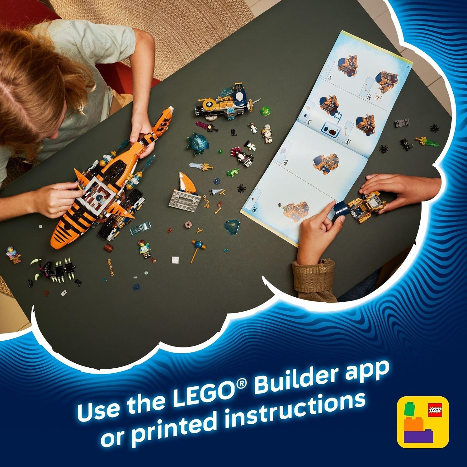 image:imageLEGO DREAMZzz Tiger Shark Tank Building Toy for Boys amp Girls Ages 9 Pretend Play Set for Kids Ages 9 W2 Build Options Includes 5 Minifigures Gift Idea for Birthdays 71515