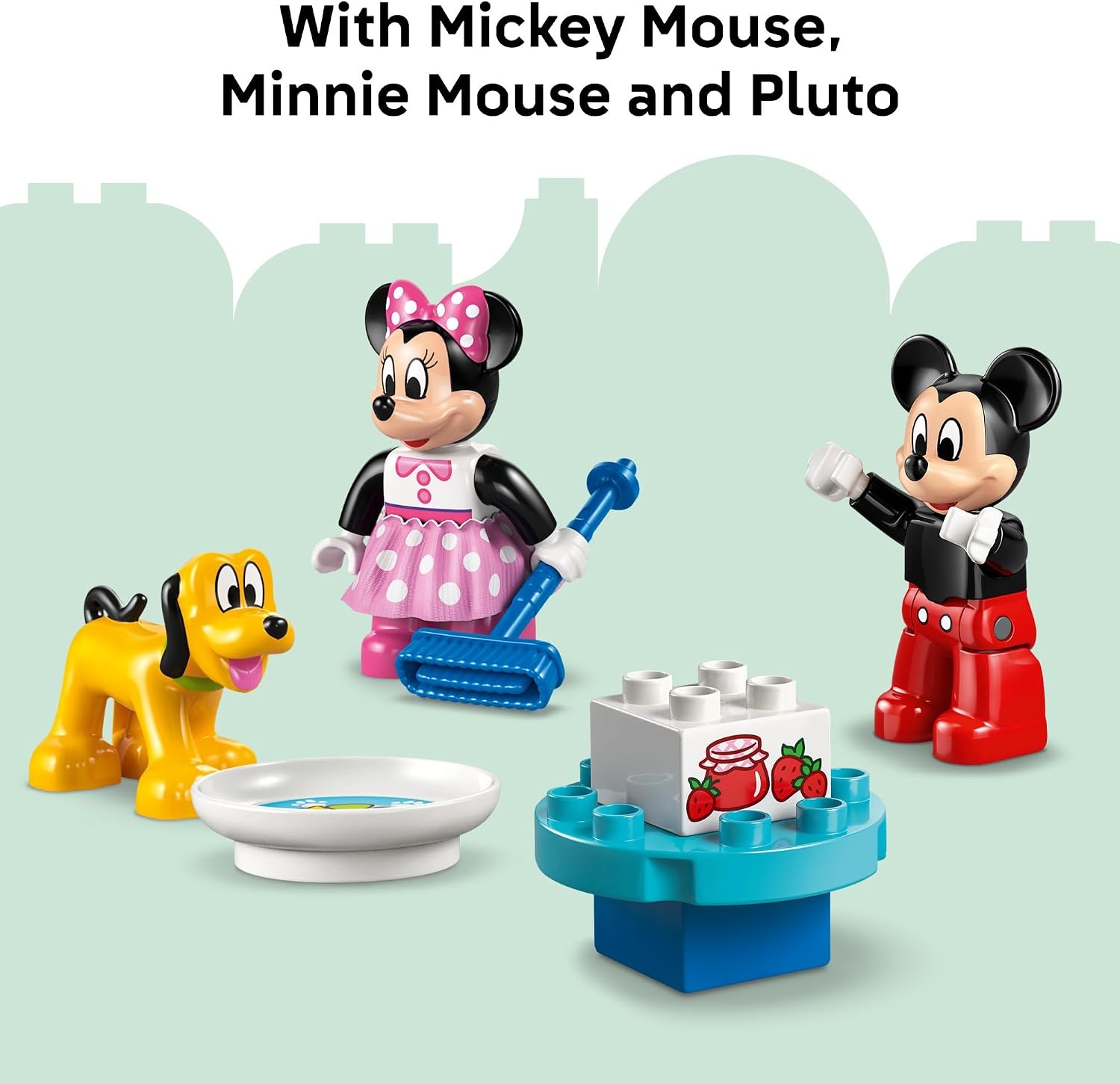 image:imageLEGO DUPLO Disney Mickey Mouse Clubhouse with Minnie amp Pluto Building Toy Fine Motor Skill Toy for Toddlers Ages 2 Mickey Mouse Toy for Boys amp Girls Birthday Gift for Kids 10465