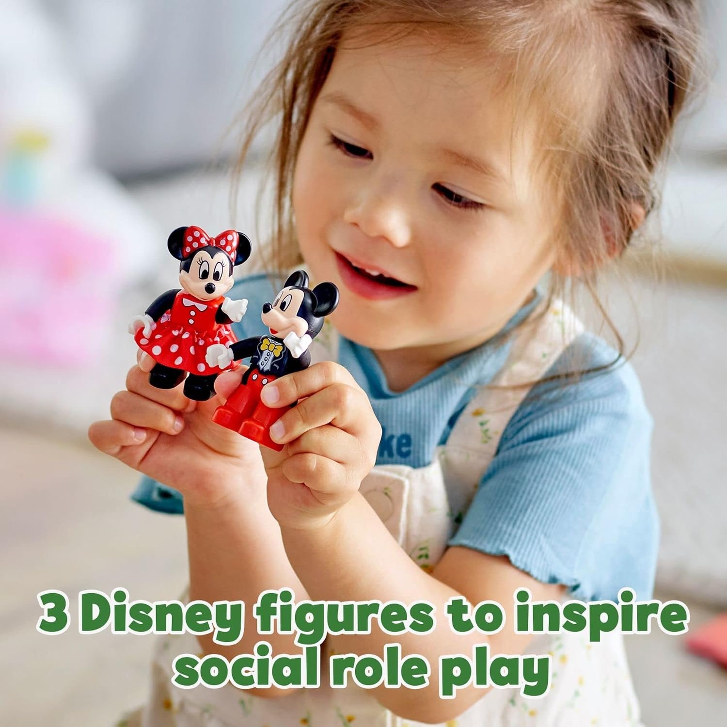image:imageLEGO DUPLO Disney Mickey amp Minnie Mouse Birthday Train Toy Building Blocks for Toddlers Ages 2 Pretend Play Learning Toy for Girls amp Boys Gift for Birthday 10941