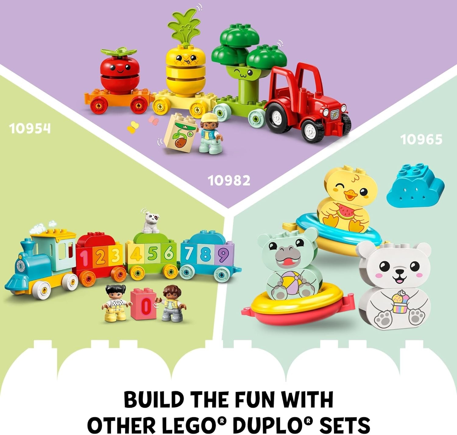 image:imageLEGO DUPLO My First Animal Train Building Set and Horse Toy Educational Toy for Toddlers Ages 13 with 4 Animal Figures Creative Nature Birthday Gift for Preschoolers 10412