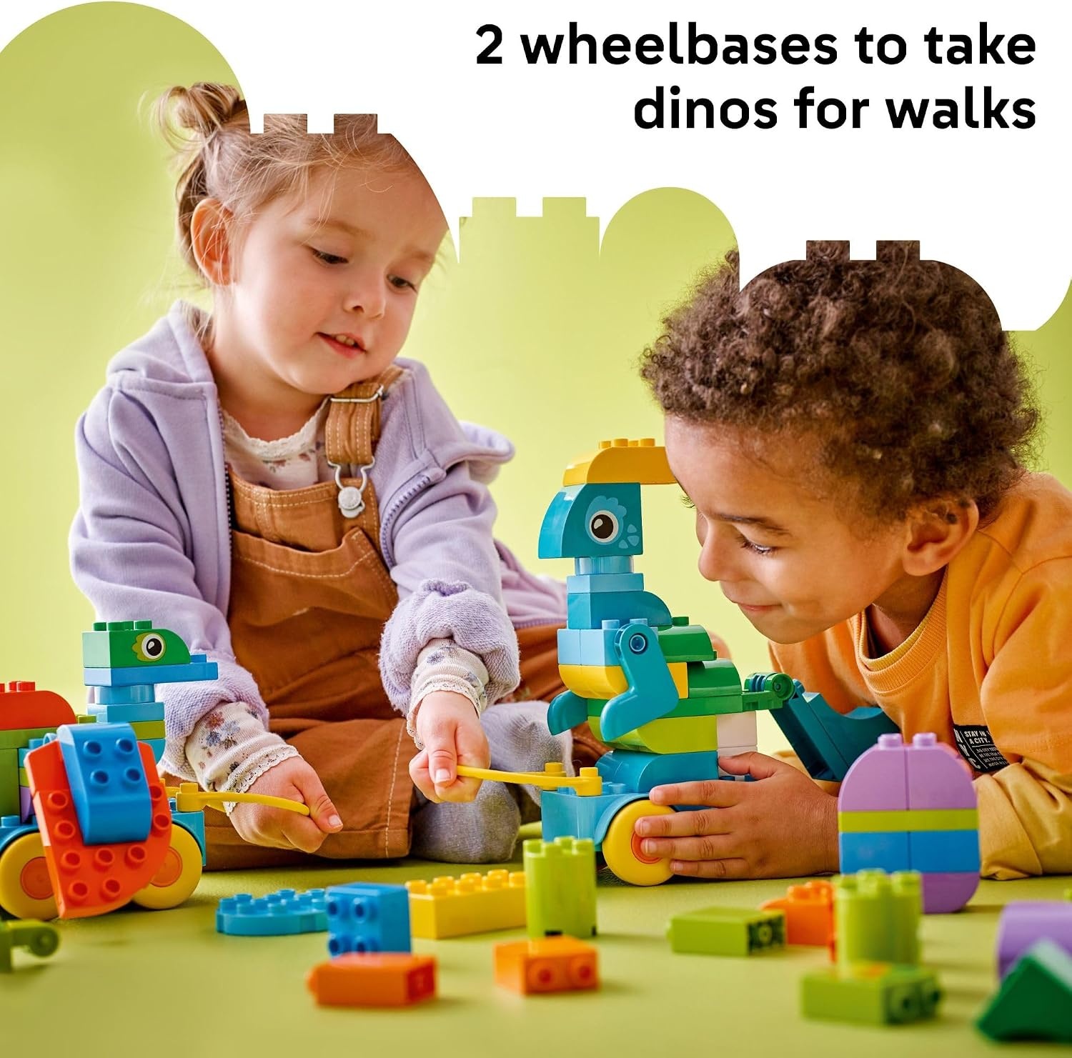image:imageLEGO DUPLO Town 3 in 1 Dinosaurs on Wheels Learning Toy for Toddler Boys amp Girls Ages 3 Building amp Education Play Set Teaches ProblemSolving Skills Through Play Preschool Gift Idea 10451600 x 300 x 850 inches