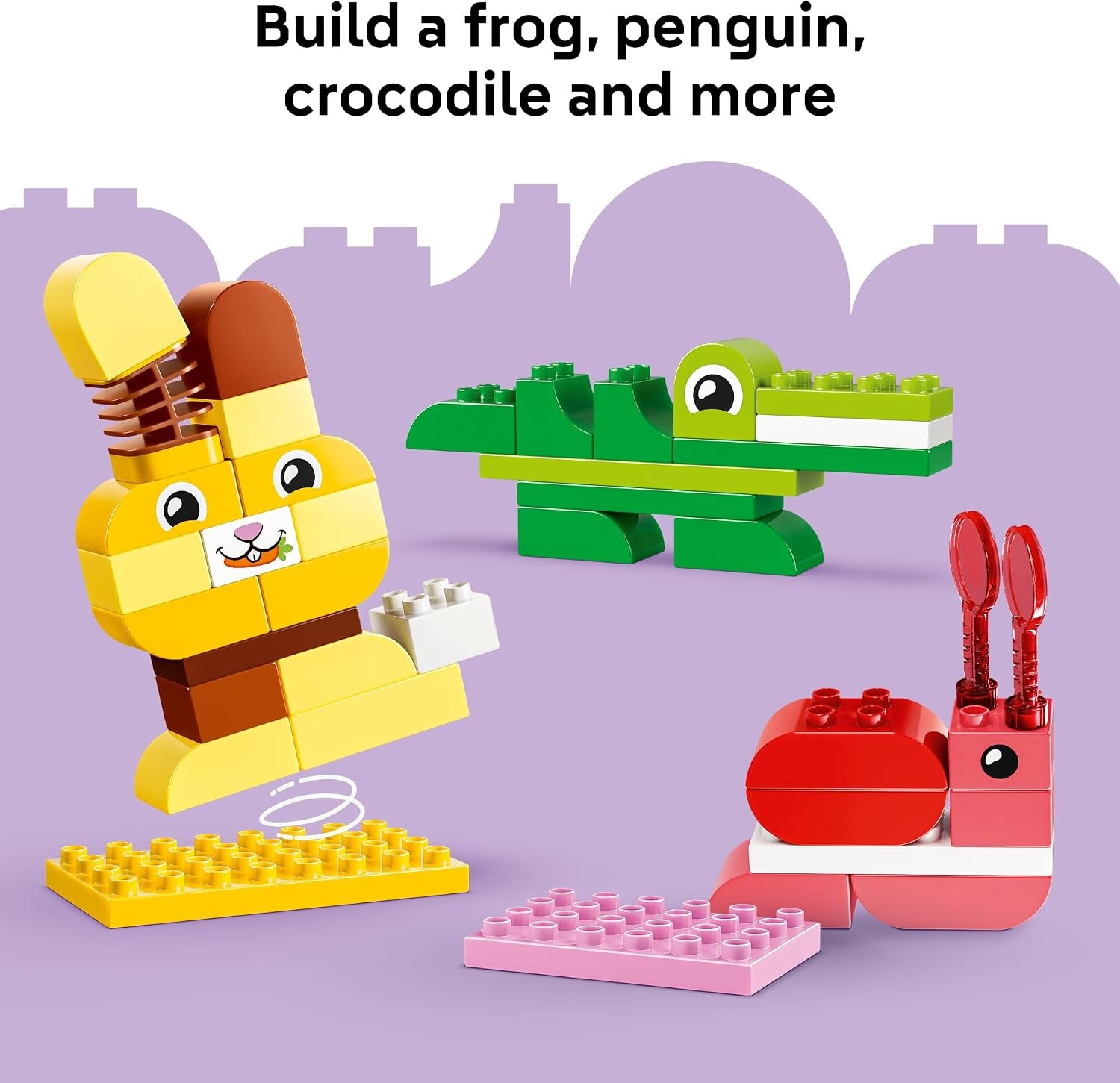 image:imageLEGO DUPLO Town Animal Building Game 10472 Building Toys for Toddlers Ages 3 Sturdy Build for Pretend Play Develops Fine Motor Skills 94 pieces Gift for Birthdays