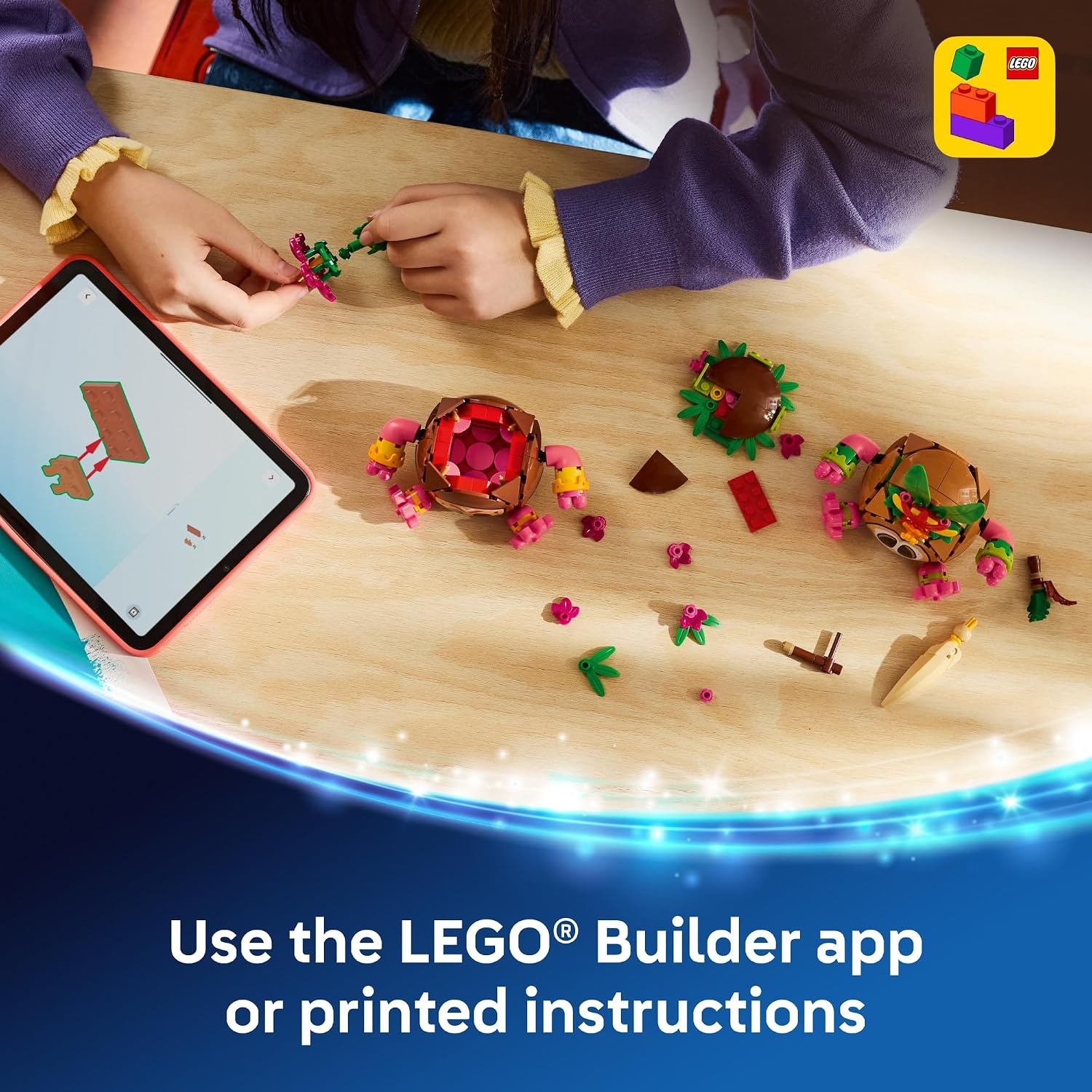 image:imageLEGO Disney Moana Kakamora 43293 Building Toys for Girls amp Boys Ages 9 Moana Displayable Toy for Bedroom amp Desk 407 pieces Gift for Birthdays
