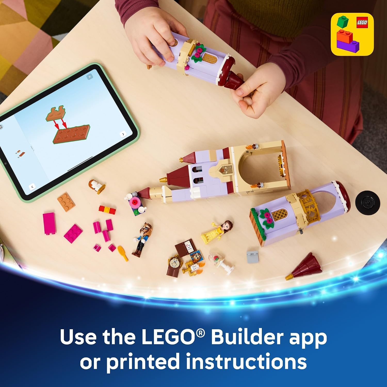 image:imageLEGO Disney Princess Belle amp the Beasts Enchanted Castle 43289 Building Toys for Girls amp Boys Ages 4 Castle Toy W Movie Characters Pretend Play 254 pieces Gift for Birthdays