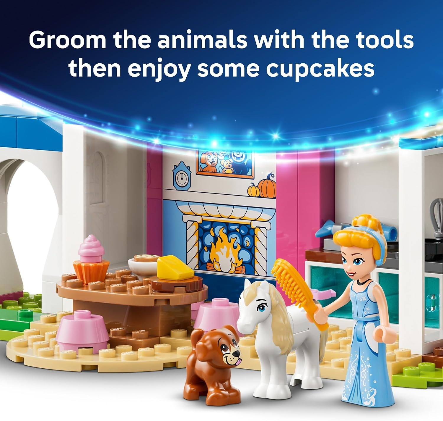 image:imageLEGO Disney Princess Cinderella Animal Friends Castle 43283 Building Toys for Girls amp Boys Ages 4 Castle Toy W Cinderella Figure Pretend Play 149 pieces Gift for Birthdays