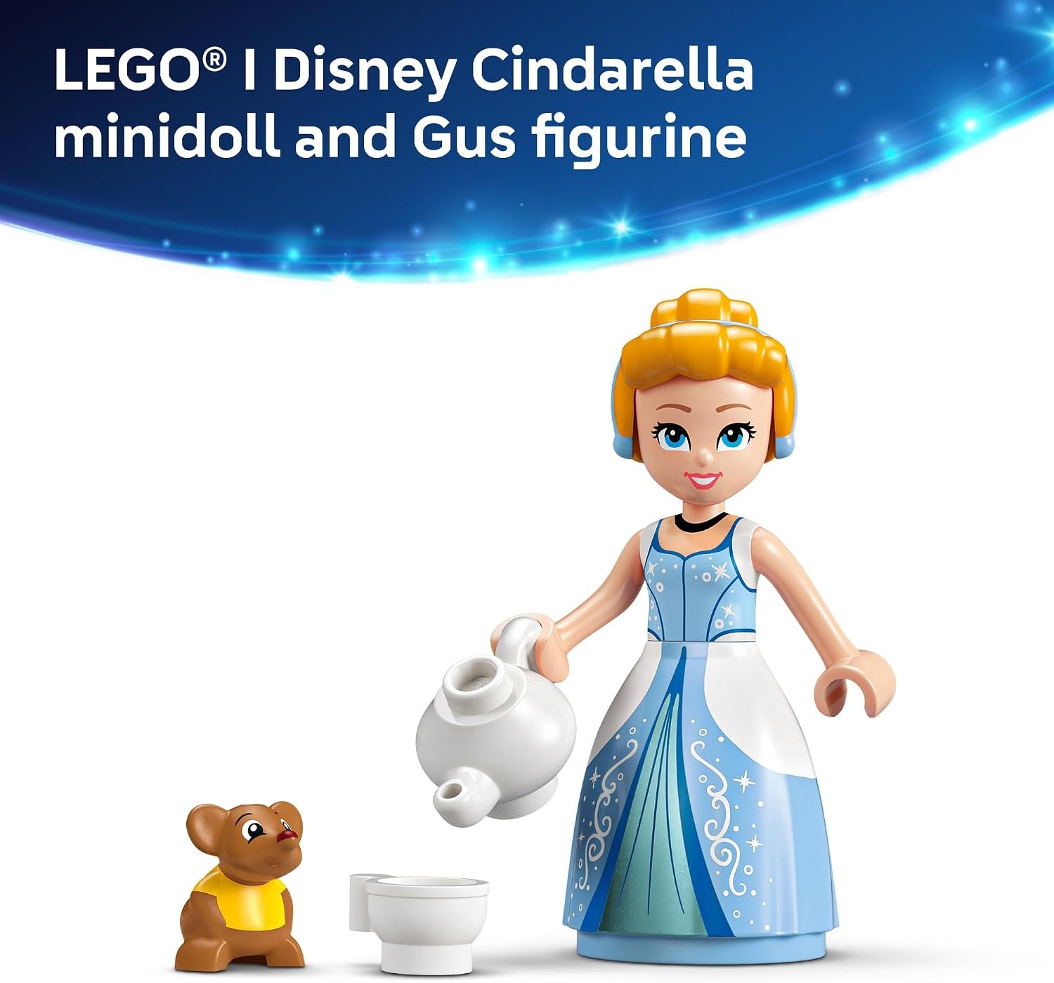 image:imageLEGO Disney Princess Cinderellas Dress Kids Toy with Minidoll Character Fun Building Toy for Girls and Boys Ages 9 and Up Disney Gift Idea for Fans and Fashion Lovers 43266