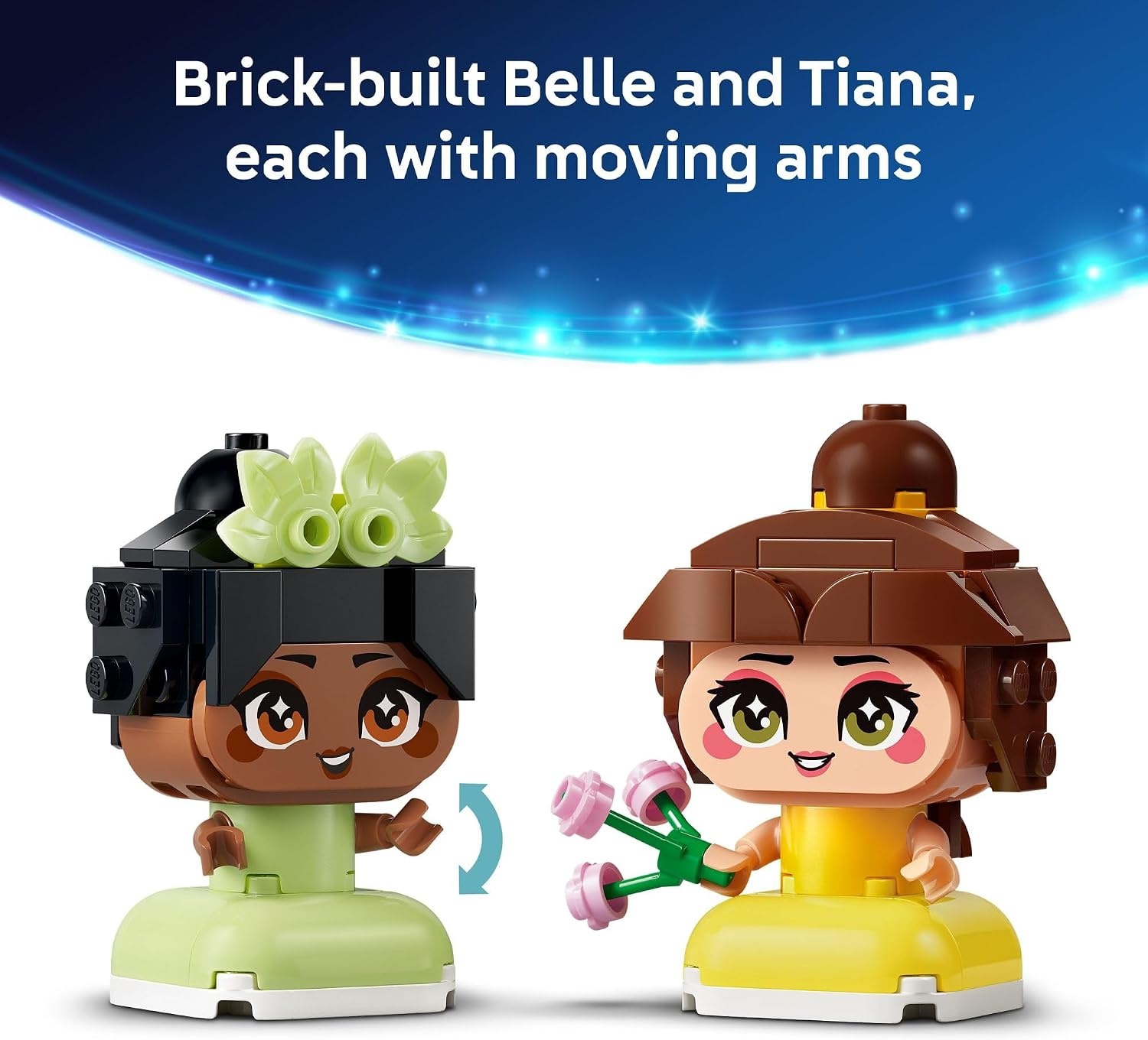 image:imageLEGO Disney Princess Mini Belle amp Tiana with Castle Building Toy Princess Toy Figures amp Playset for Girls amp Boys Ages 5 Gift for Birthday 43291