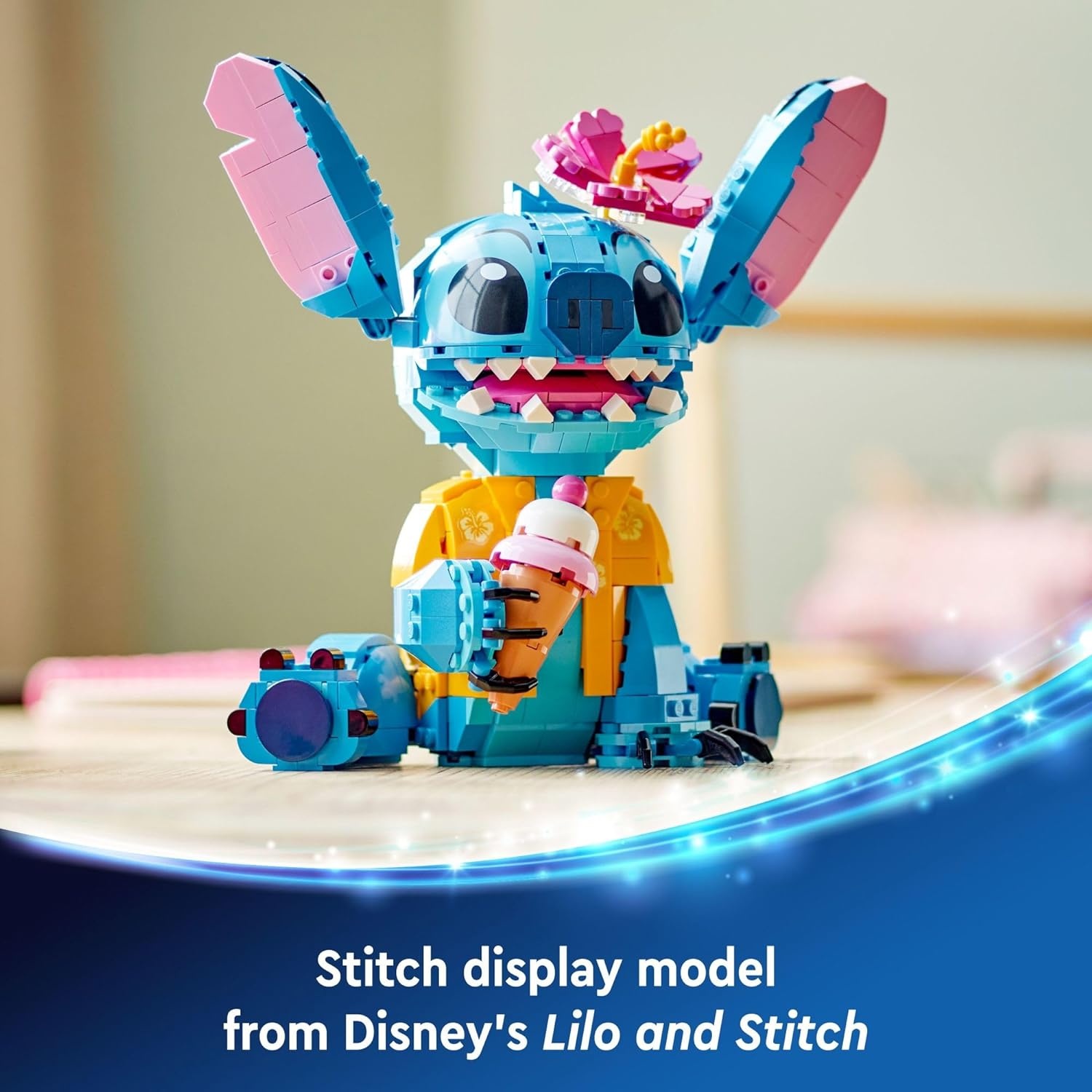 image:imageLEGO Disney Stitch Toy Building Kit Disney Toy for 9 Year Old Kids Buildable Figure with Ice Cream Cone Fun Gift for Girls Boys and Lovers of The Hit Movie Lilo and Stitch 43249