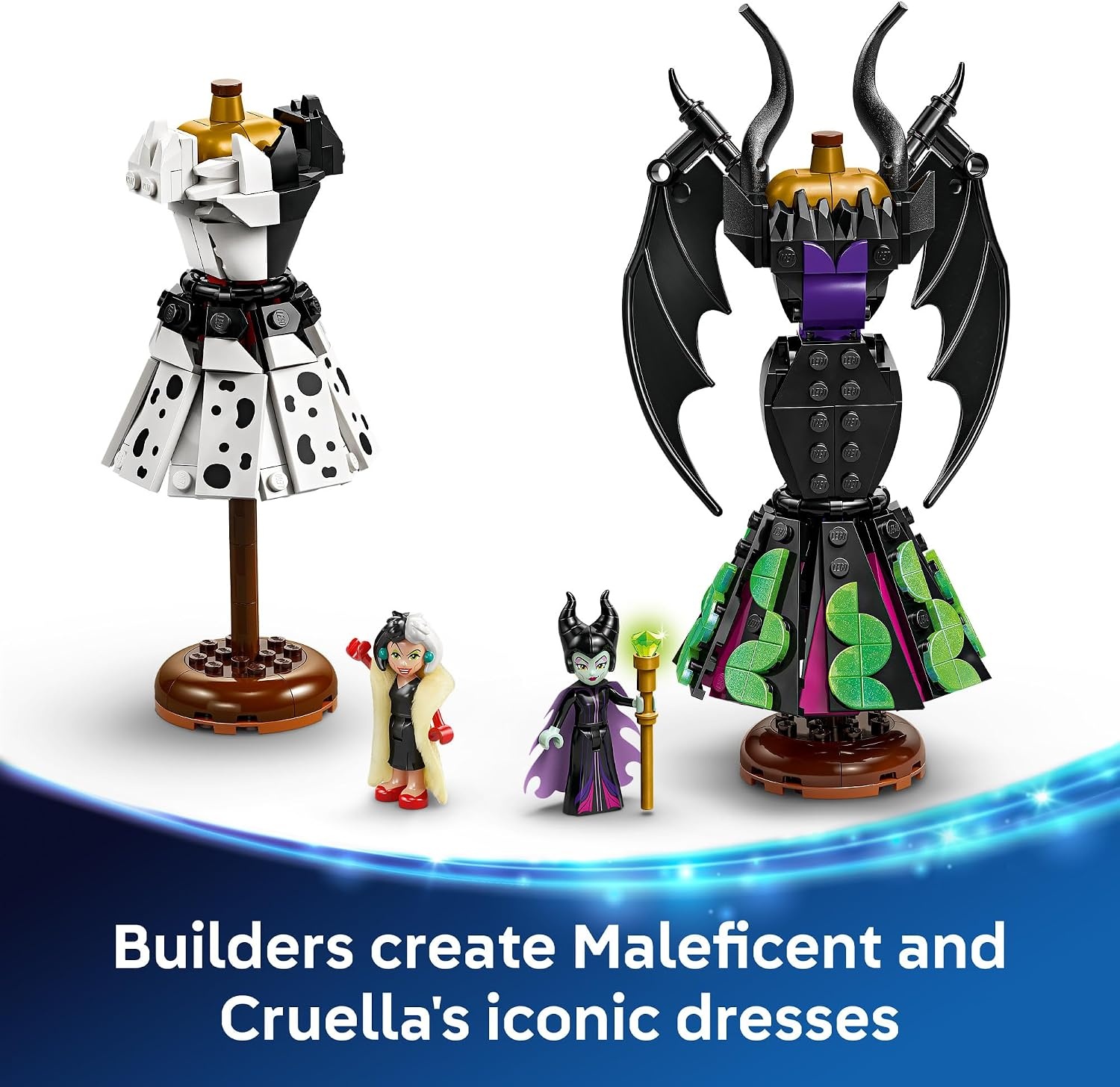image:imageLEGO Disney Villains Maleficents and Cruella De Vils Dresses Kids Toy Fashion Building Toy for Girls and Boys Ages 9 Gift Idea for Birthdays Holidays amp Disney Fans 43262